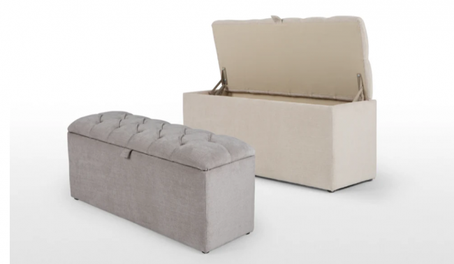 Chairverse Storage Bench in Grey Colour