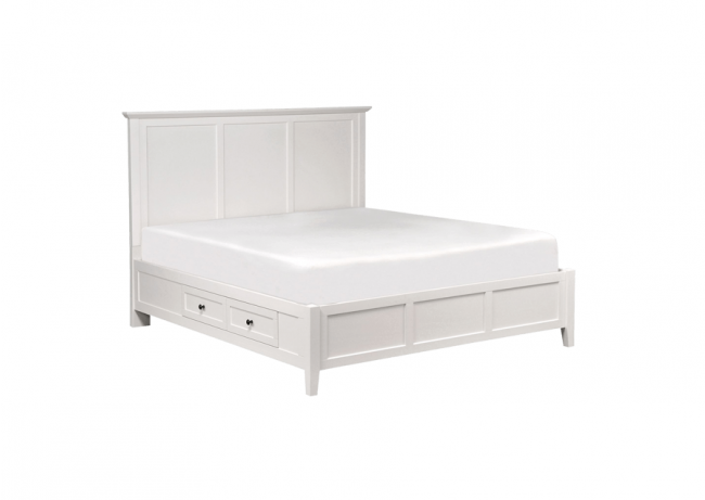 Sheesham King Size Bed With Drawer Storage - Furnitureadda
