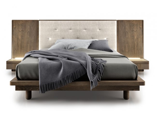 Sheesham Wood King Size Bed - Furnitureadda