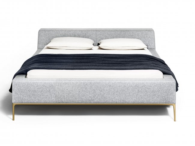 Slash King Size Upholstered Bed Without Storage 