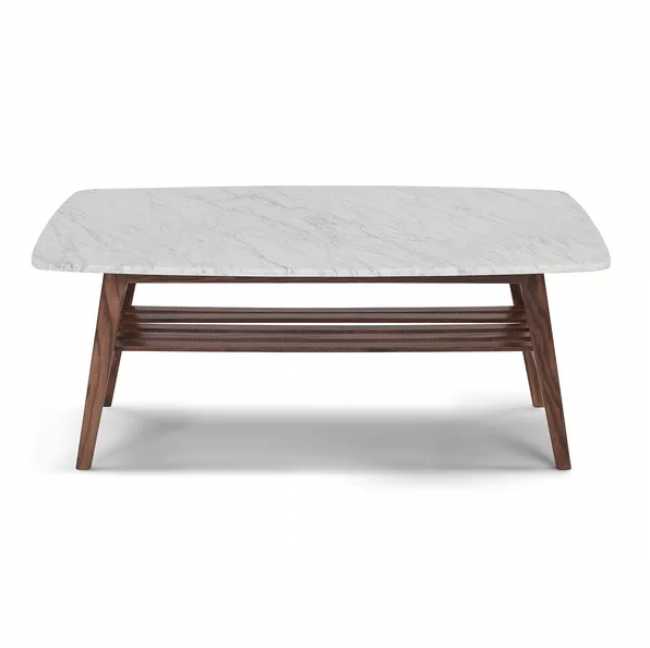 Monk Center Table with Marble Top