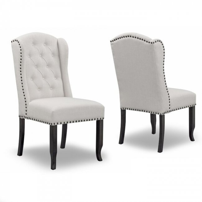 Teak Wood Upholstered Dining Chair - Furnitureadda