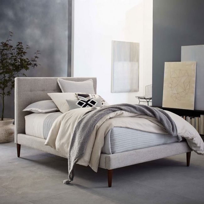 Cocepto King Size Upholstered Bed Without Storage
