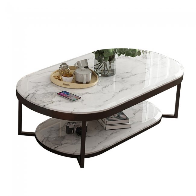  Marble Top Coffee Table - Furnitureadda