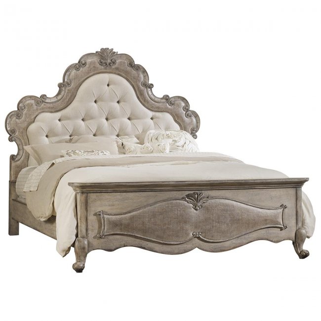 Teak Wood Queen Size Bed - Furnitureadda