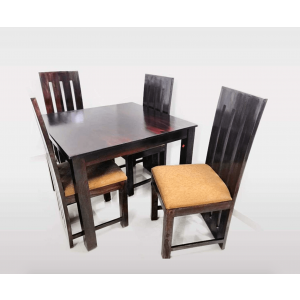  4 Seater Sheesham Wood Dining Table Set - Furnitureadda