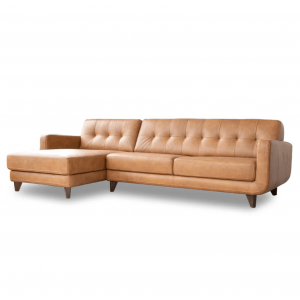 Mono L Shape Sofa in Brown Color