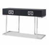 Nobb Black Ash And Steel Console Table