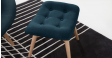 Oris Footstool Navy Blue - Furnitureadda