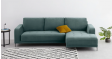Ciano L Shape Sofa Marine Green Fabric