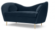 Oper 2 Seater Sofa, Sapphire Blue Velvet