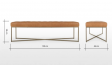 Bench in Leatherette - Furnitureadda