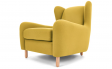 Bens Wingback Armchair, Light Moss Green - Furnitureadda