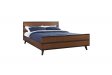 Teak Wood Queen Size Bed Without Storage - Furnitureadda