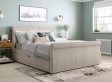 Tiveobje King Size Upholstered Bed With Drawer Storage