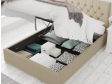 Upholstered Single Bed With Hydraulic Storage - Furnitureadda