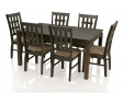 Tablex Sheesham Wood 6 Seater Dining Table Set