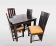 Mana 4 Seater Sheesham Wood Dining Table Set