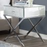 Copt Mirror End Table