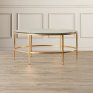 Coffee Table in Gold Finish - Furnitureadda