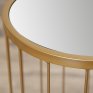 Panes Nesting Table in Golden Colour