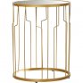 Nesting Table in Golden Colour - Furnitureadda
