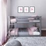 Huddle Marandi Wood Bunk Bed In Grey Colour