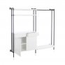 Vuci Metal Modular Clothing Rack With Cabinet