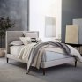 Queen Size Upholstered Bed Without Storage - Furnitureadda