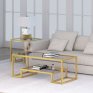 Golden Coffee Table - Furnitureadda