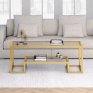 Golden Coffee Table - Furnitureadda