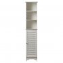 Blink Particle Board Display Wardrobe in White Colour
