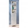Blink Particle Board Display Wardrobe in White Colour