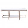 Grafer Coffee Table in Rose Gold 