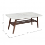 Monk Center Table with Marble Top