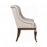 Root Teak Wood Upholstered Dining Chair
