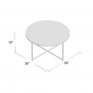 Modern Coffee Table in Silver Finish - Furnitureadda