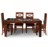 Northbay Sheesham Wood 6 Seater Dining Table with Chairs