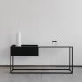 Apzie Metal Console with Marble Top