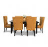 Savage Teak Wood Six Seater Dining Table with Chairs