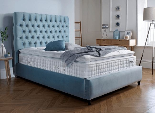King Size Upholstered Bed Without Storage - Furnitureadda