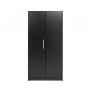 Tale Manufactured Wood Wardrobe in Black Colour