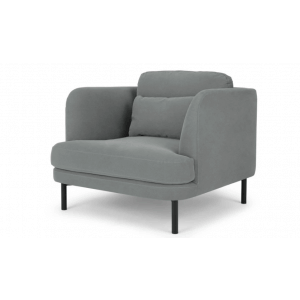Rman Arm Chair, Finch Grey - Furnitureadda