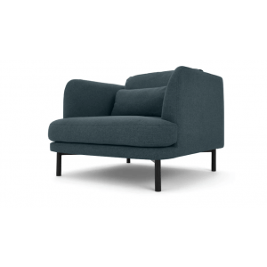 Rman Arm Chair, Aegean Blue - Furnitureadda