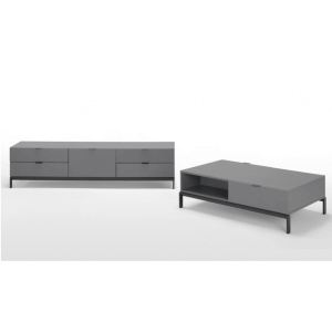 Display Unit in Grey Colour - Furnitureadda