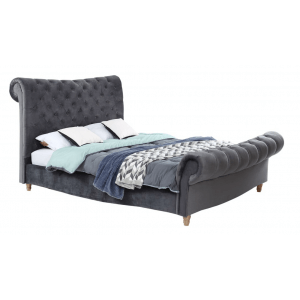 Tele Queen Size Upholstered Bed Without Storage