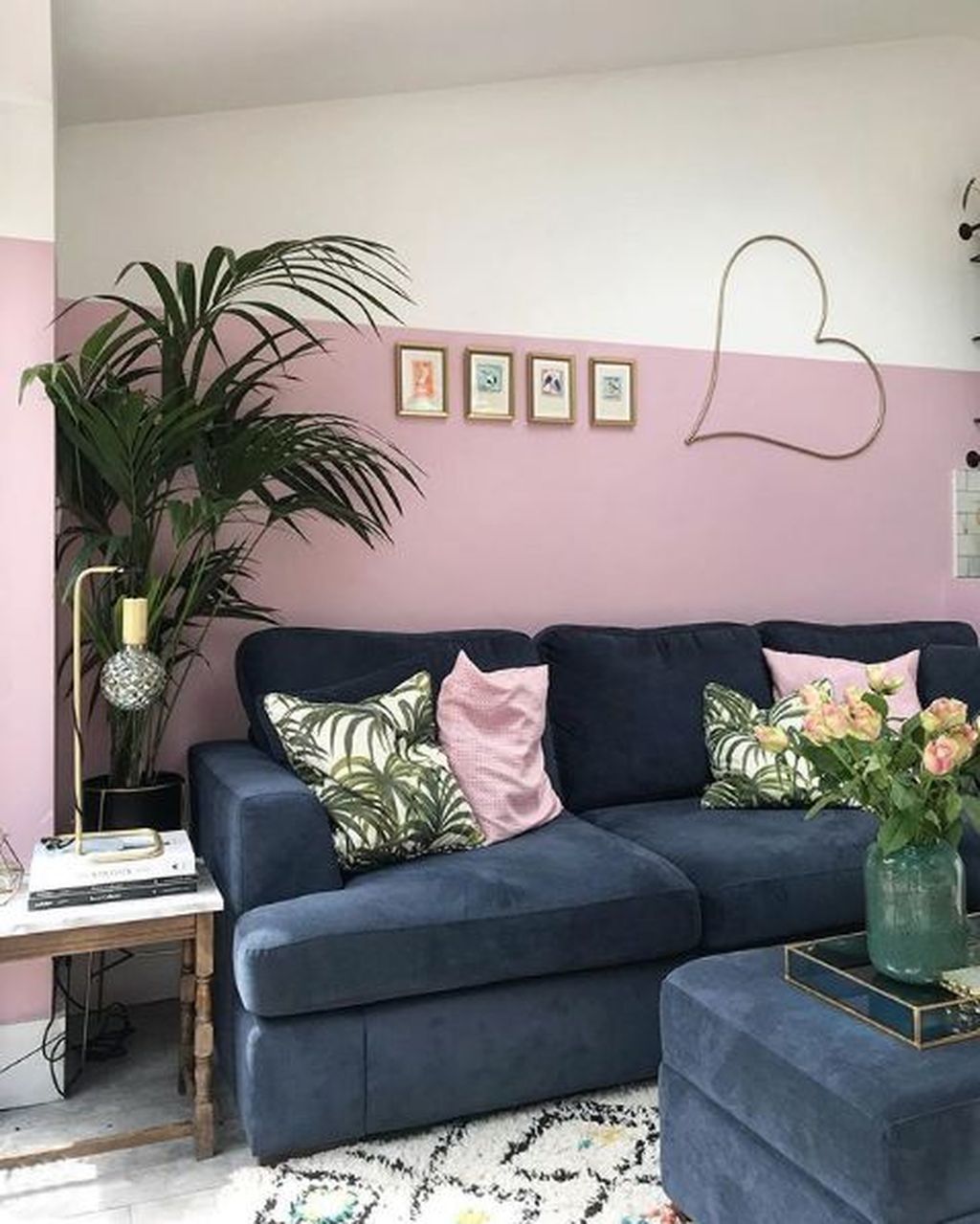 pink and navy home decor furnitureadda